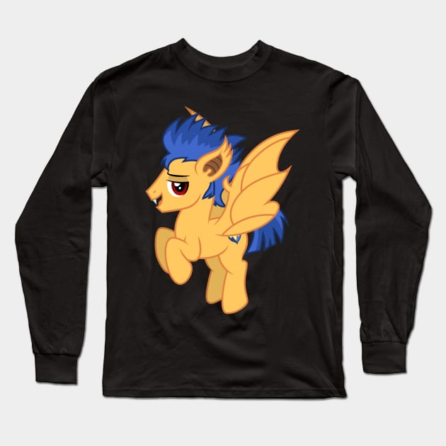bat pony Flash Sentry Long Sleeve T-Shirt by CloudyGlow
